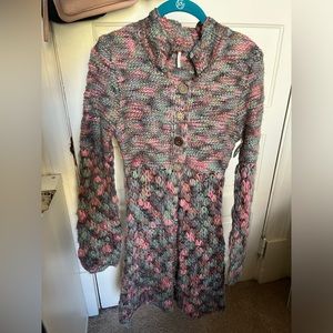 Free People Mermaid Cardigan Sweater Vintage